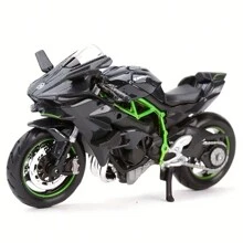 Nouvelle arrivée 2025 - Moto en alliage - Kawasaki HR2 - Amélioré et renforcé - Jouet de moto - Voiture jouet pour enfants - Jouet pour garçons - Cadeau pour fête, anniversaire, Pâques, Halloween, Noël - Jouet pour enfants, rentrée scolaire