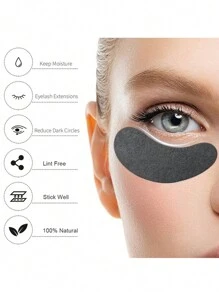 50 Pairs/ Black Patches Gel Eye Pads Eyelashes Paper Patches For Eyelash Extension Eye Tips Sticker Wraps Makeup Tools