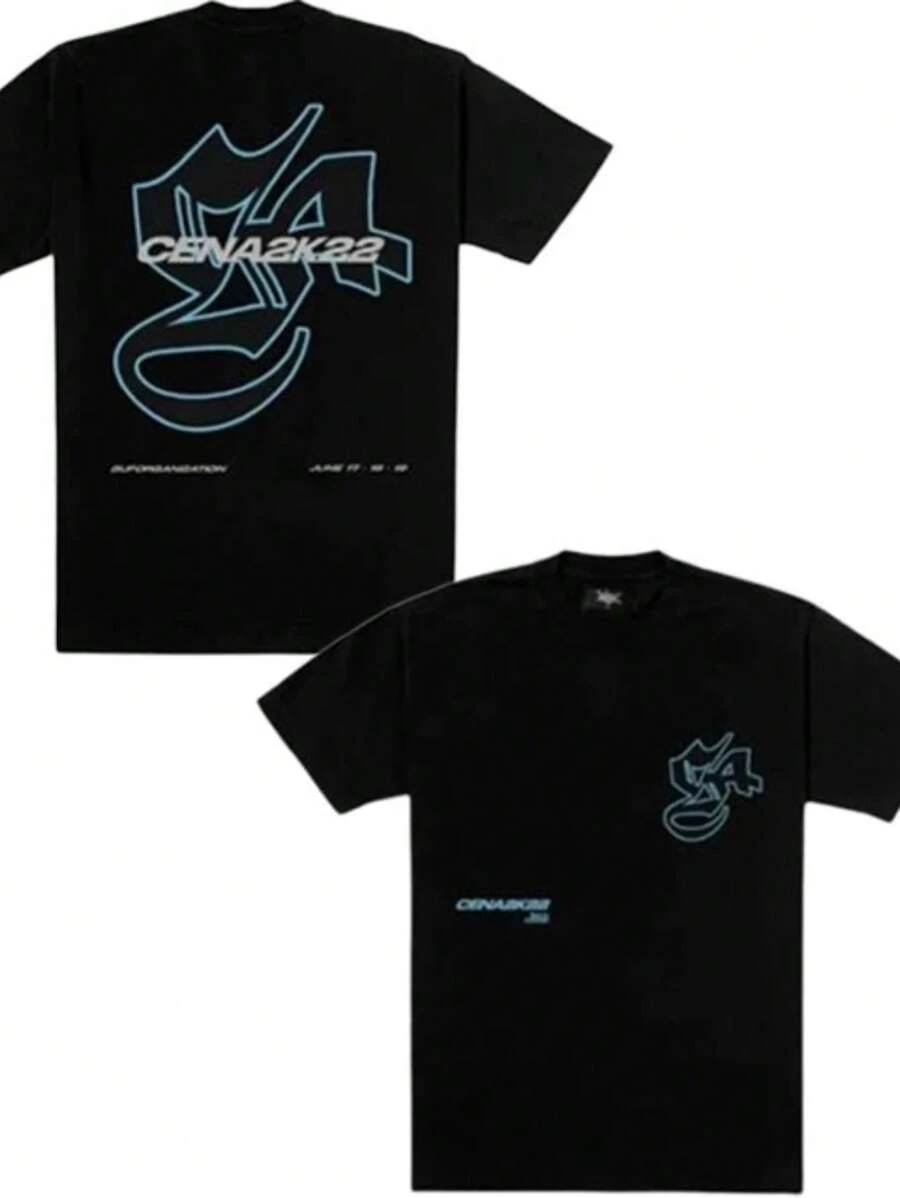 Unisex T-Shirt 100% Cotton Streetwear New Release Shipping Various Colors!! PLUS SIZE - 黑色 - 查看 1