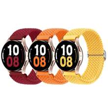 3 件/套尼龙表带兼容华为兼容三星 Galaxy Watch 6/5/4 40mm 44mm/Watch 6 Classic 43mm 47mm/Watch 5 Pro 45mm/Watch 4 Classic 42mm 46mm，20mm 22mm 18mm 快速释放替换运动表带
