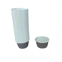 LIFETALK 50/100PCS White, Kraft, Brown Paper Muffin Cups Homemade Baking Molds Kitchen Birthday Party Supplies PE Coated Oilproof Printing Design Round Cupcake Cases