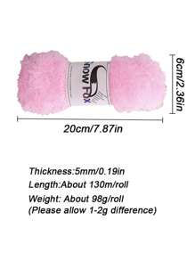 1PC Yarn Double-Sided Velvet Crystal Velvet Three Strand Suitable For Sweaters, Scarves, Jackets, Shawls, Seat Cushions - Multicolor - View 4