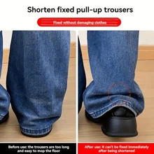 5/10 对锌合金裤腿下摆夹，裤腿固定扣，无需缝纫吊带扣，可调节腿带闭合学校 - 彩色 - 查看 7