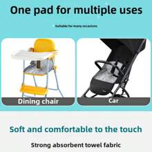 Waterproof & Soft Car Stroller Seat Cushion, Absorbent Baby Seat Pad - Multicolor - View 8