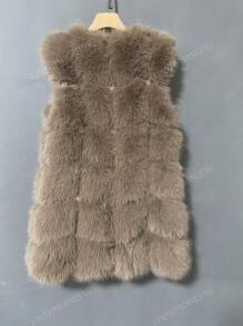 2024 New Arrival Faux Fur Casual Oversized Jacket, Cozy & Warm Outerwear