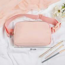 Customized Letter Outdoor Sports Running Waist Bag, Casual Street Crossbody Bag, Single Party Waist Pack, Bridesmaid Fanny Pack, Personalized Beach Vacation Gift, Mother's Day & Father's Day Gift, Personalized Unisex Crossbody Bag Belt Bag For Women - Multicolor - View 6