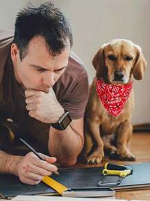 1/3Pcs Adjustable Triangular Bandage For Pet Dog Cat Washable Scarf Bandana Collar Bibs Cat Neck Decor Birthday Party Dress Up