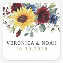 Floral Wedding Name Stickers - Customizable And Personalized Labels For Adding Names And Dates To Favors, Gift Wrapping, And Invitations, Creating A Romantic Touch For Your Event - Flower Wedding - View 15
