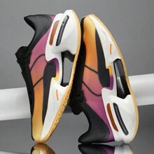 High-Quality Basketball Shoes For Men/Women, Hollow Outsole Anti-Slip Shock-Absorbing, Knitted Mesh Upper Fashionable & Breathable