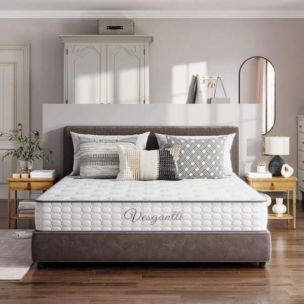 Matelas Tight-Top, épaisseur 24 cm, matelas Nova Rêve pour adultes et enfants, ressorts ensachés + mousse à mémoire de forme, matelas roulé et compressé, Oeko-TEX