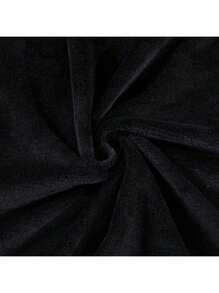 Manta Negra De Franela - Negro - Ver 5