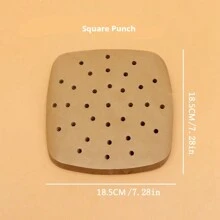 100pcs Disposable Air Fryer Parchment Paper, Round Oil-Proof Paper For Air Fryer, Baking, Cooking And Outdoor Grilling