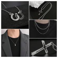 1 szt. Elegancki męski naszyjnik w stylu vintage - modna biżuteria dla mężczyzn - modne akcesoria z innymi powłokami Boże Narodzenie Nowy Rok Walentynki Prezent świąteczny