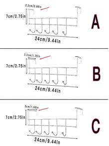 2 piezas Gancho para taza, estante de almacenamiento montado en la pared, estante de plástico para debajo del gabinete para ahorrar espacio, utilizado para colgar tazas, tazas, utensilios, cajas y organizadores de almacenamiento de cocina, accesorios de cocina