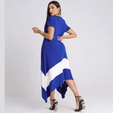 Women Dresses - 寶藍色 - 查看 2