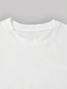 200g T Shirt / 1 Pcs T Shirt / 100% Polyester, Men's Round Neck Short Sleeve T Shirt,Letter Print, Suitable For Summer