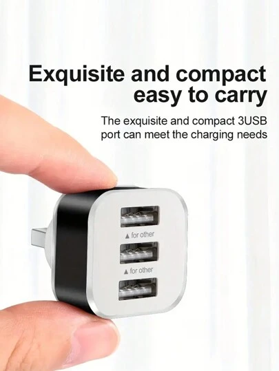 1 件全新 2.0HUB 扩展器 3 端口扩展 USB 分配器 USB 充电适配器 USB 集线器 - 适用于笔记本电脑和台式机 - 扩展 USB 端口 - 科技爱好者的完美礼物