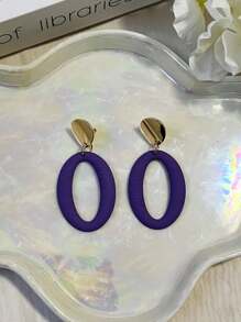 1 Pair Chic Geometric Ear Cuffs, European & American Fashion, Minimalist Design, Versatile For Spring, Summer, Autumn, Winter