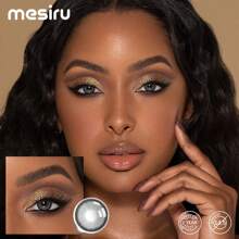 MESIRU Gray Soft Contact Lenses, 1 Pair, 14.5mm, Suitable For Daily Wear. Annual Disposable Colored Contacts, Can Be Used For Halloween, Cosplay And Other Occasions. - Grey - View 1