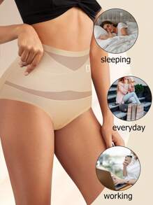 QUASTI 4 Pcs Tummy Control Shapewear Panties For Women High Waisted Body Shaper Underwear Girdle Panty Seamless Shapewear - 彩色 - 查看 3