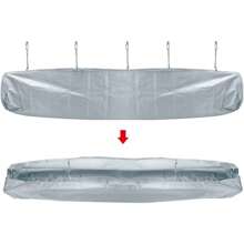 Refugio para Patio, Cubierta de Repuesto Impermeable para toldo para Patio, Cubierta de Techo para toldo de Patio, Cubierta de Repuesto Oxford Resistente para Muebles de Patio (Gris, Tamaño: 2,5 m)