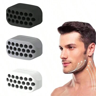 Chin And Jaw Trainer, Fitness Facial Muscle Trainer, Silicone Braces Chewing Exercise Machine