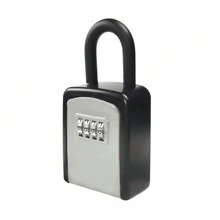 Portable Metal Key Safe Storage Lock Box Outdoor Indoor Key Hider Locker Case Box Combination Lock Box For Keys - one-size - View 6