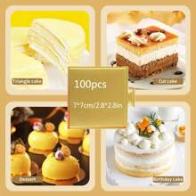 50/100 件金色蛋糕圆形 DIY 厚蛋糕板 坚固的圆形蛋糕甜点板 底盘 婚礼蛋糕道具 扇贝蛋糕圆形纸垫蛋糕 圆形蛋糕板 派对慕斯