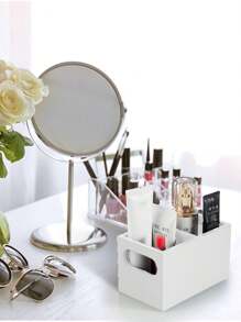 1 个电视遥控器支架、化妆品收纳盒、床头柜木制遥控器盒、床头收纳盒、桌面遥控器收纳盒