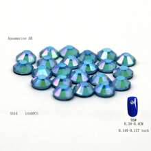 288 piezas/1440 piezas Rhinestones fluorescentes SS6-SS16 neón, cristal brillante súper Strass de vidrio para aplicar con plancha en telas, prendas y decoración de uñas DIY