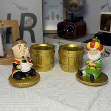 1 件树脂桶兄弟装饰，室内装饰配件适合节日、装饰、容器装饰最佳礼物生日毕业 - 彩色 - 查看 1