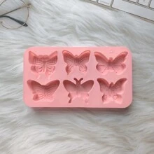 1 件 6 腔蝴蝶形硅胶蛋糕模具、烘焙糕点甜点装饰模具 - 彩色 - 查看 8
