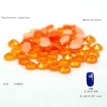 288 piezas/1440 piezas Rhinestones fluorescentes SS6-SS16 neón, cristal brillante súper Strass de vidrio para aplicar con plancha en telas, prendas y decoración de uñas DIY