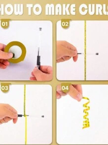 1/ 3/ 6 Rolls Curling Ribbon, Yards Metallic Balloon String Roll For Gift Wrapping Assorted Colors Ribbons For Bows Crafts Birthday