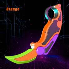 Fidget Claw Knife, 3D Gravity Knife Toy, 3D Gravity Plastic, Toy Switchblade, Printed, Printing Knife, Carrot Knife,Sensory Knife Fidget Toys For  Anxiety Stress Relief Toy - B - 查看 7