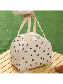 1 件装午餐袋，适用于女士男士、学生、灯芯绒午餐袋、防漏隔热柔软大号午餐冷藏袋 - 可重复使用的午餐盒，适用于办公室工作、学校野餐、海滩、学校收纳袋、教师储物袋、教室袋、教室收纳袋