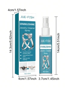 1pc.2pcs.3pcsJue-Fish Jewelry Cleaner Jewelry Gold Necklace Jewelry Decontamination Anti-Oxidation Cleaner Cleaning Liquid, Tarnish Remover For Silver, Jewel, Diamond Ring And Household Appliance Cleaning, Random Old Or New Version SentJewellery Cleaner Cleaning Diamond Ring Necklace Gold Cleaning Rust Remover Dust Remover Cleaner (Old And New Bottle Colours Randomly Sent - Colours Slightly Var