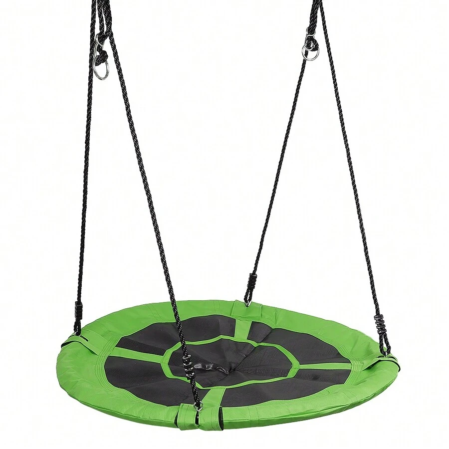 Grande balançoire nid (100 cm) – Stable et facile à assembler – Aire de jeux de jardin intérieure et extérieure – Poids maximum 150 kg - Vert - Voir 1