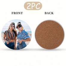 Anpassbare Keramik Untersetzer mit weichem Kork Rückseite, rutschfeste runde/quadratische Getränkeuntersetzer, perfekt für Kaffeetische, Esstische, Einweihungsgeschenke und Erinnerungen an das Zuhause