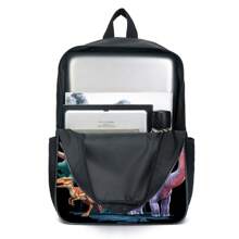 Juego de 3 mochilas escolares para niños y niñas, mochila con diseño de dinosaurio para estudiantes de escuela primaria, secundaria y preparatoria, con gran capacidad de 16 pulgadas, incluye bolsa para el hombro y estuche para lápices