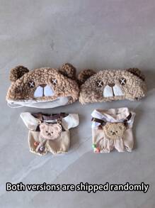 20cm Doll Clothes Set For Male & Female Dolls,  Animal Series Overalls (Doll Not Included)