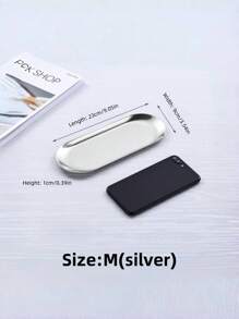 1 pezzo Vassoio portabigiotteria in acciaio inossidabile, vassoio da riporre anelli, orecchini e oggetti di bigiotteria, colore oro o argento, vassoio da appendere, stile scandinavo, accessorio metallico per pastry, utile per il ritorno a scuola