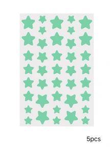 200 Parches para el acné, parches en forma de estrella decorativos para el rostro, calcomanías de estado de ánimo, a prueba de agua y sudor, decoraciones faciales para fiestas, ocultador de imperfecciones, parches para el acné, se envían al azar dos paquetes.