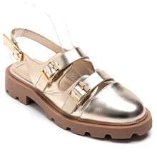 Buckle Sandals With Thick Soles For Daily Wear - Gold - View 1