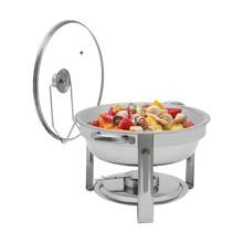 YUNRUX 5L Stainless Steel Chafing Dish Heat Container Food Warmer For Buffet Party Stainless Steel Rechaud Heat Container - Silver - View 2