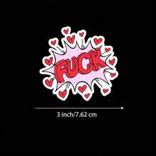 3 英寸“F*Ck 贴纸 - 适用于笔记本电脑、笔记本、水瓶、个人空间和幽默区的大胆前卫贴纸 | 非常适合讽刺爱好者、幽默爱好者、前卫朋友和自我表达寻求者 | 送给朋友、家人和讽刺同事的完美礼物 | 大胆贴纸适用于幽默表达、讽刺装饰和个人陈述