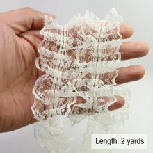 2 Sizes Multicolor Pleated Lace Trims, Suitable For DIY Clothing, Headwear, Skirt, Blouse Hemlines, Accessories