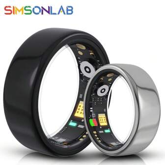 SIMSONLAB Smart Ring, Intelligent Fitness Ring With Pedometer, Unisex Design, Great Sporty And Daily Leisure Gifts For Men Or Women