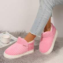 VEDAXIN Soft & Cozy Women's Cotton Slippers - Comfortable Indoor House Shoes - 粉色 - 查看 9