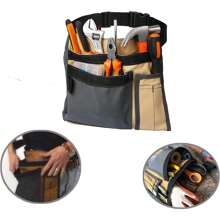 Tool Bag Waist Tool Pouch Electrician's Pouch With Pockets Adjustable Belt For Electricians Carpenters Gardeners Construction Workers